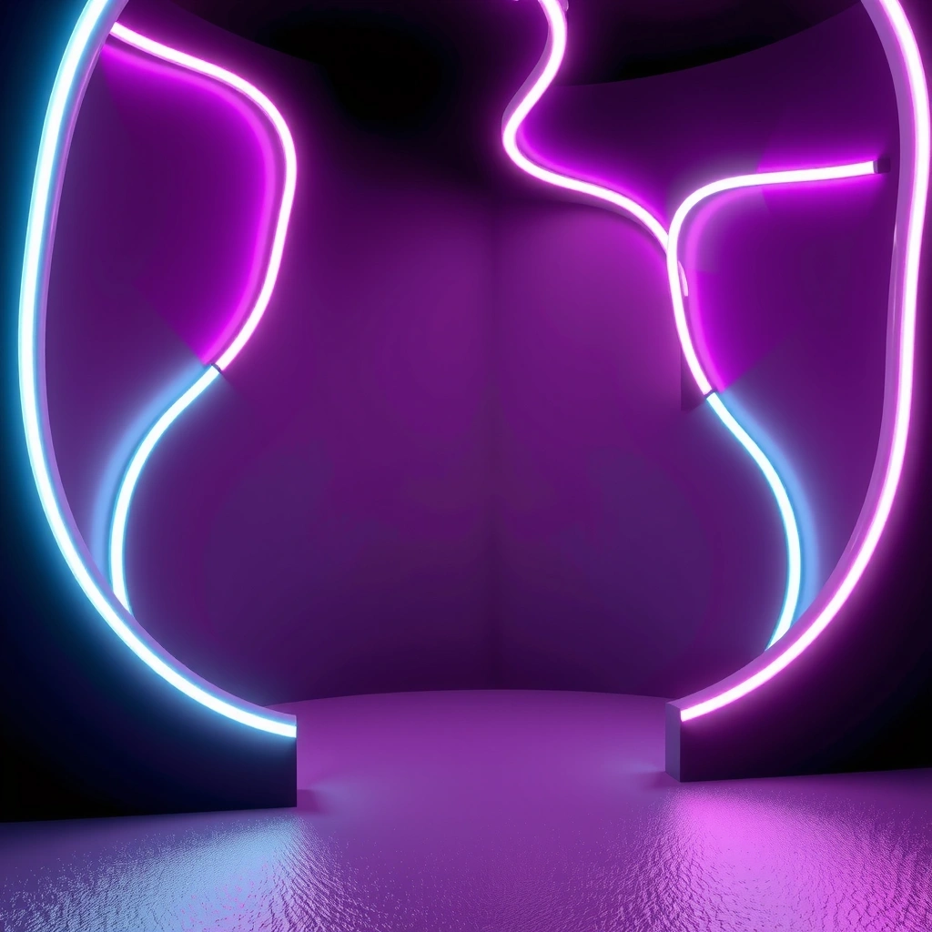 Neon abstract background